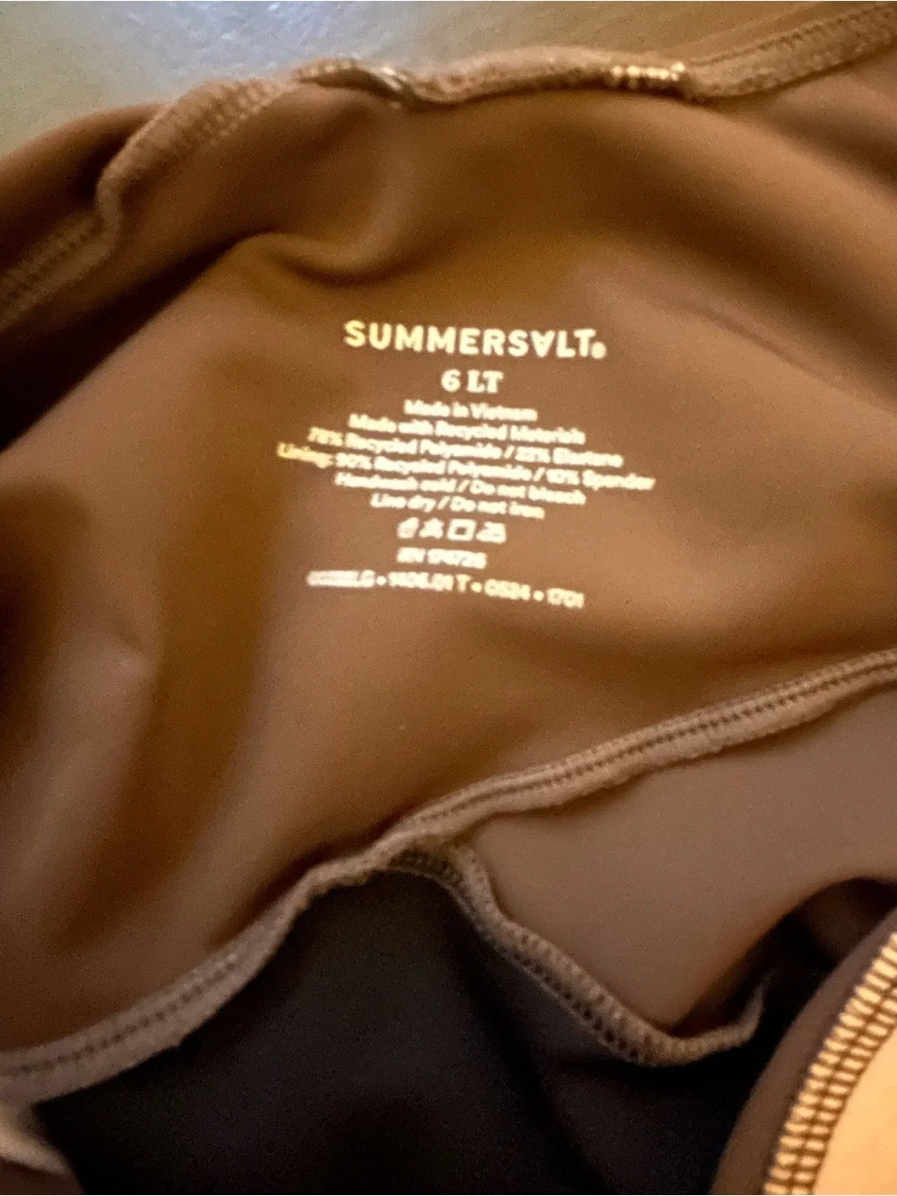 Summersalt The Perfect Wrap One Piece Swimsuit size 6LT - Picture 8 of 8